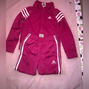 Set of Adidas fuchsia pants size 4
